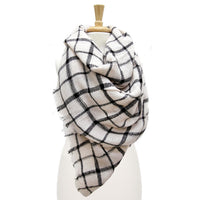 Plaid Blanket Scarf