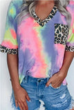 Tie-dye Leopard Pocket Tee