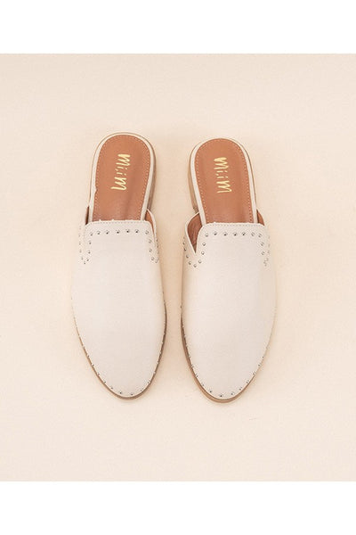 Gabriella Studded Mule - Off White